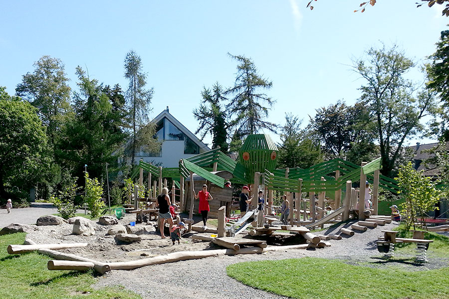 Children's playground & bathing beach