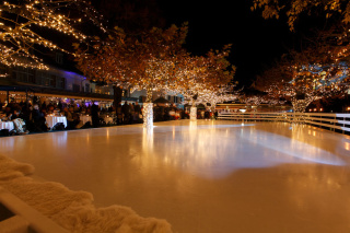 Romantic ice rink