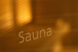 Sauna in the wellness area